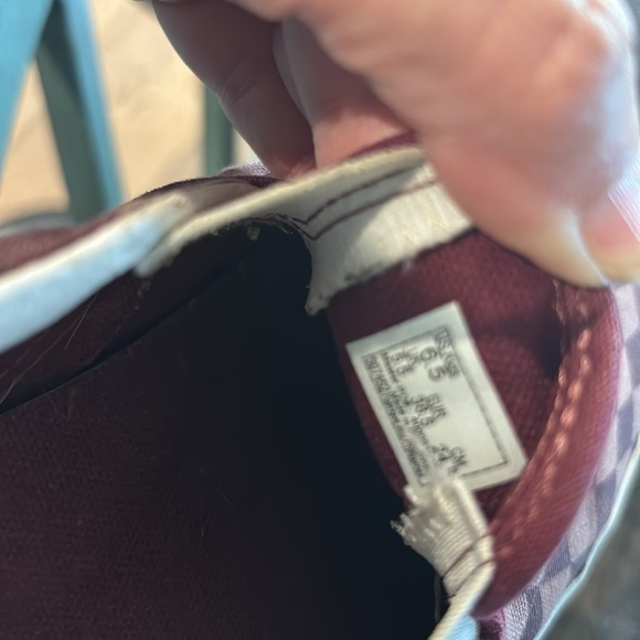 VANS CHECKERBOARD CAMO POMEGRANATE SIZE 6.5 WOMEN BUNDLE2SAVE - Picture 5 of 5